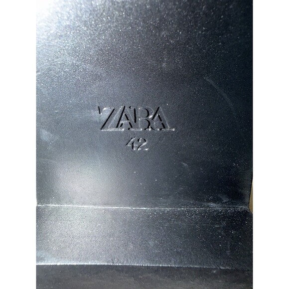 Zara Men’s Black Topstitched Leather Boots Square Toe Side Zip NWT Size 42 US 9 main image 16